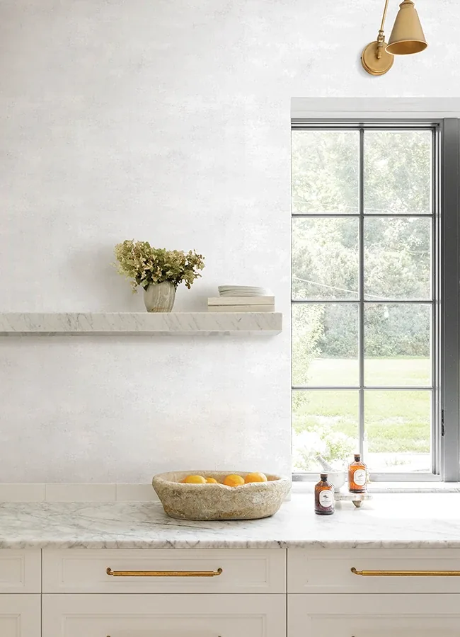 Brewster Home Fashions Al Fresco Oyster Plaster Wallpaper - SKU 4168-17755