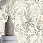 Brewster Home Fashions Alani Neutral Tropical Wallpaper | Wallpaper Twins Brewster Home Fashions Alani Neutral Tropical Wallpaper - SKU RH792911