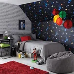 Brewster Home Fashions Albert Black Cosmos Wallpaper - SKU AH668100