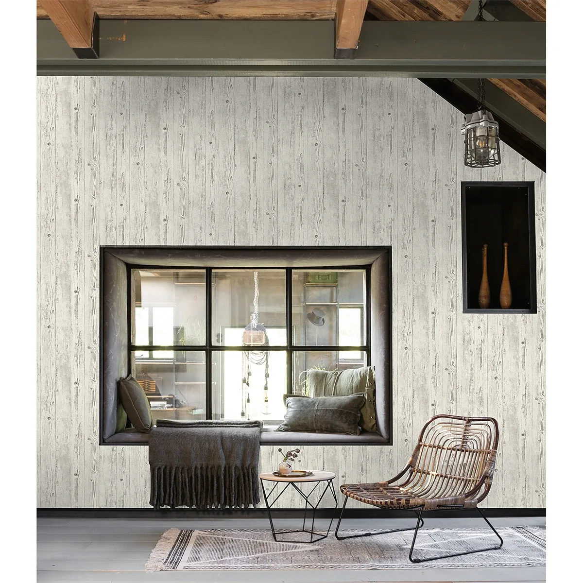 Brewster Home Fashions Albright White Weathered Oak Panels Wallpaper | Wallpaper Twins Brewster Home Fashions Albright White Weathered Oak Panels Wallpaper - SKU 4015-427301