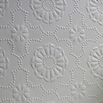 Brewster Home Fashions Alexander White Paintable Supaglypta Wallpaper - SKU 437-RD0647