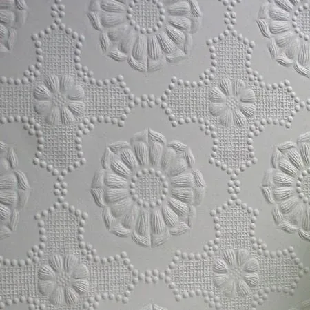 Brewster Home Fashions Alexander White Paintable Supaglypta Wallpaper - SKU 437-RD0647