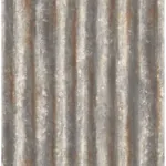 Brewster Home Fashions Alloy Silver Corrugated Metal Wallpaper - SKU 2767-22333