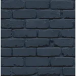 Brewster Home Fashions Alpin Navy Painted Brick Wallpaper | Wallpaper Twins Brewster Home Fashions Alpin Navy Painted Brick Wallpaper - SKU FD43602
