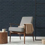 Brewster Home Fashions Alpin Navy Painted Brick Wallpaper | Wallpaper Twins Brewster Home Fashions Alpin Navy Painted Brick Wallpaper - SKU FD43602