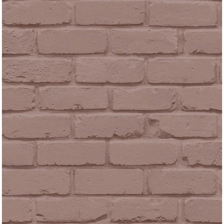 FD43601 | Alpin Pink Painted Brick Wallpaper