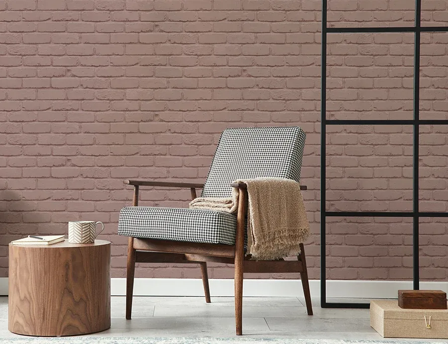 Brewster Home Fashions Alpin Pink Painted Brick Wallpaper | Wallpaper Twins Brewster Home Fashions Alpin Pink Painted Brick Wallpaper - SKU FD43601
