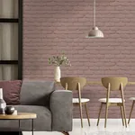 Brewster Home Fashions Alpin Pink Painted Brick Wallpaper | Wallpaper Twins Brewster Home Fashions Alpin Pink Painted Brick Wallpaper - SKU FD43601