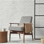 Brewster Home Fashions Alpin White Painted Brick Wallpaper - SKU FD43600