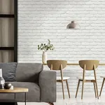 Brewster Home Fashions Alpin White Painted Brick Wallpaper - SKU FD43600