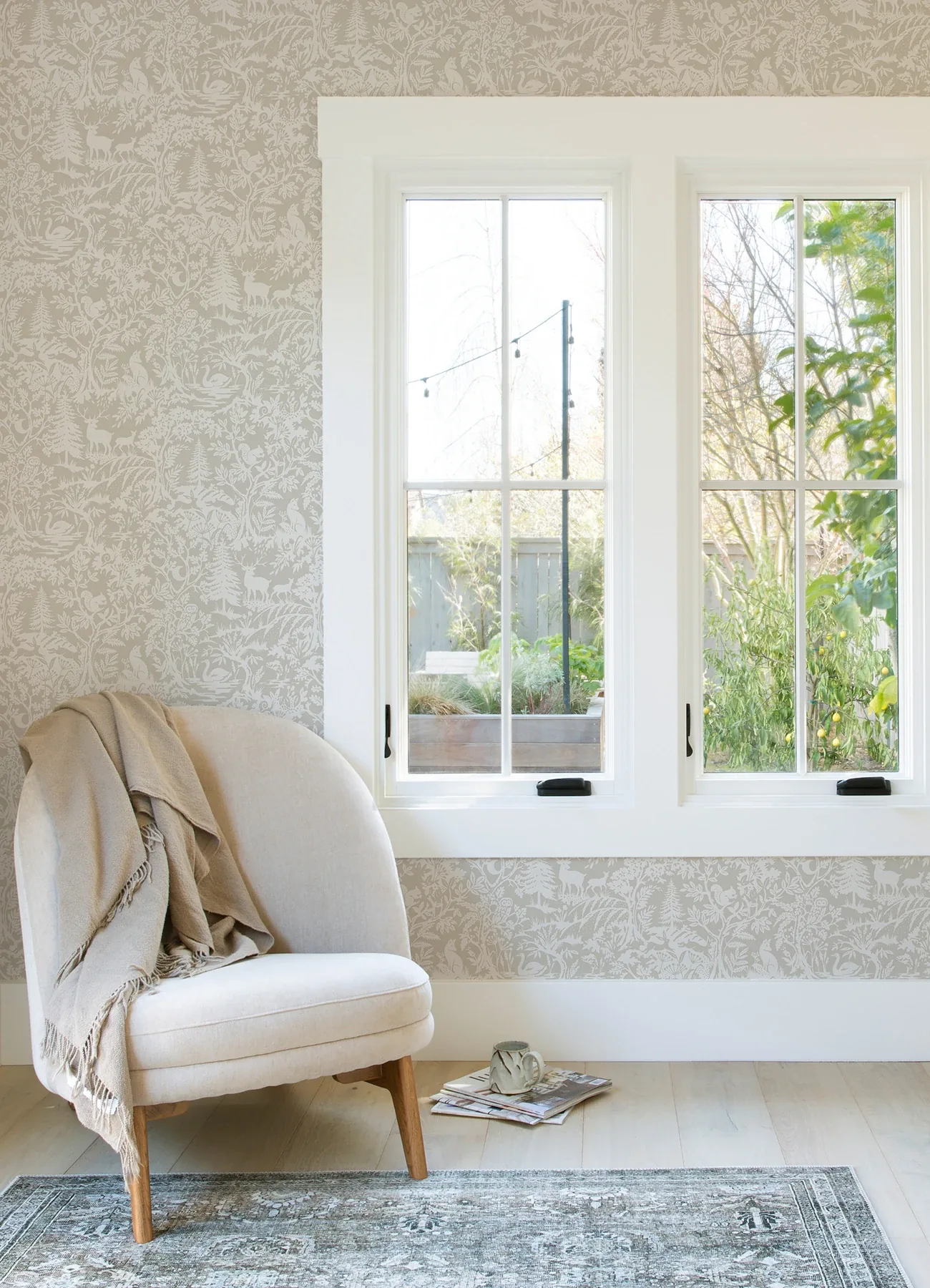 Brewster Home Fashions Alrick Taupe Forest Venture Wallpaper | Wallpaper Twins Brewster Home Fashions Alrick Taupe Forest Venture Wallpaper - SKU 3125-72325