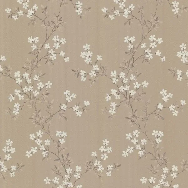 Brewster Home Fashions Altha Brown Jasmine Trail Wallpaper - SKU 344-68759