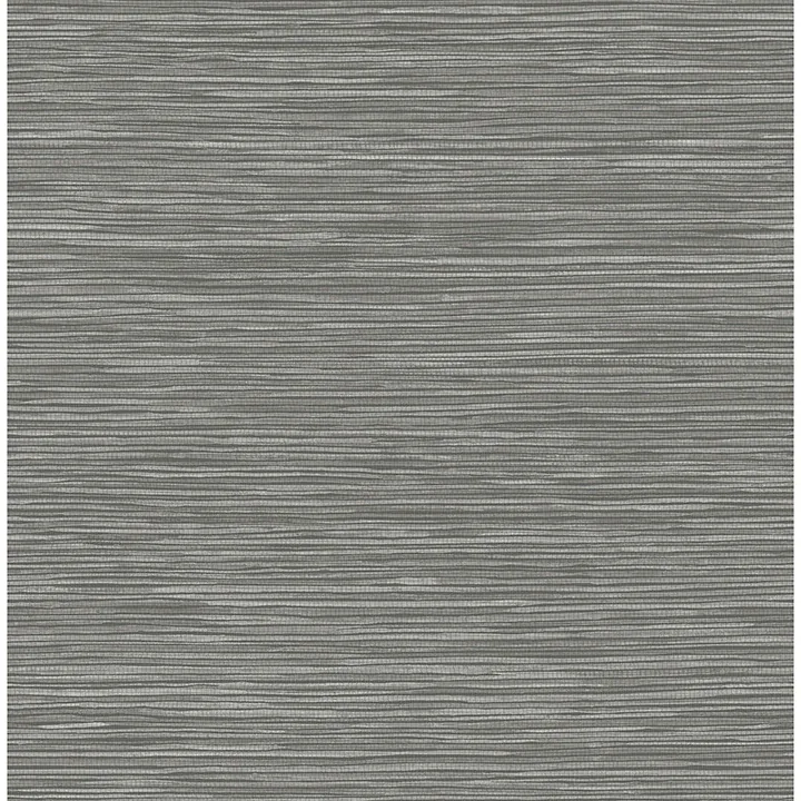4125-26718 | Alton Grey Faux Grasscloth Wallpaper