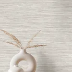 Brewster Home Fashions Alton Light Grey Faux Grasscloth Wallpaper - SKU 4125-26714
