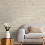 Brewster Home Fashions Alton Taupe Faux Grasscloth Wallpaper - SKU 4125-26715