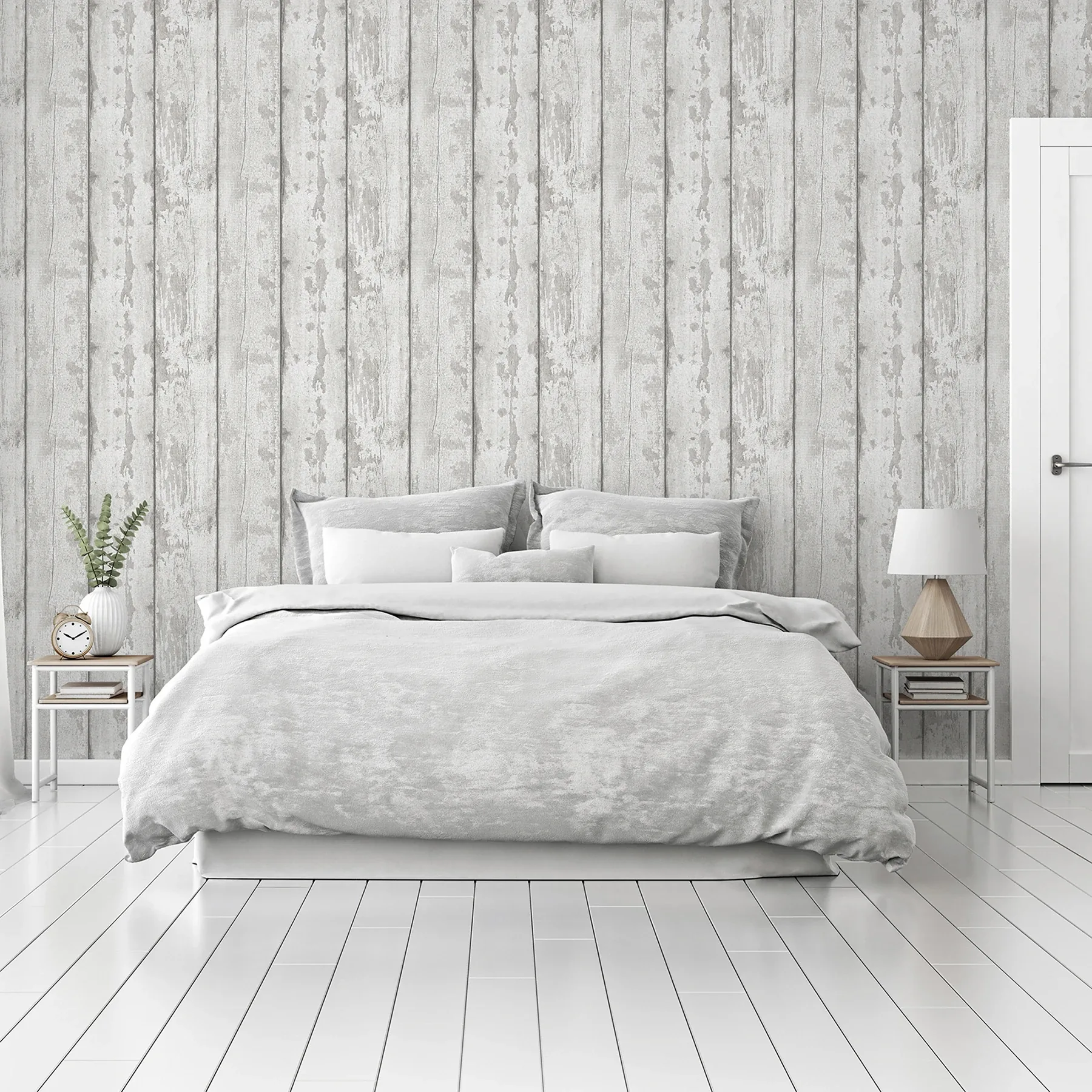 Brewster Home Fashions Ambrose Grey Wood Plank Wallpaper | Wallpaper Twins Brewster Home Fashions Ambrose Grey Wood Plank Wallpaper - SKU AH908501