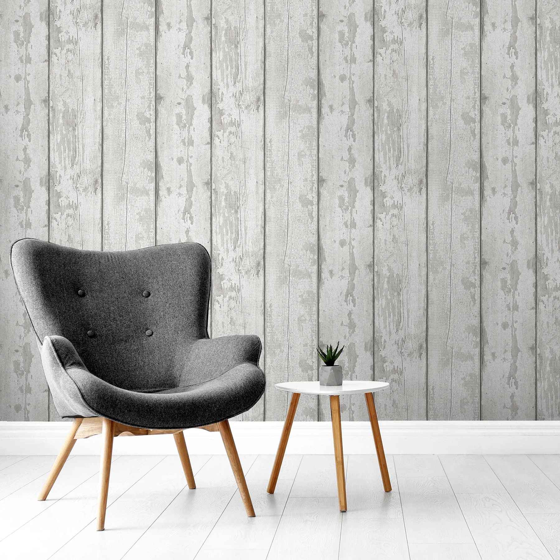 Brewster Home Fashions Ambrose Grey Wood Plank Wallpaper | Wallpaper Twins Brewster Home Fashions Ambrose Grey Wood Plank Wallpaper - SKU AH908501
