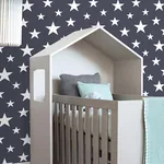 Brewster Home Fashions Amira Navy Stars Wallpaper | Wallpaper Twins Brewster Home Fashions Amira Navy Stars Wallpaper - SKU 4060-138933