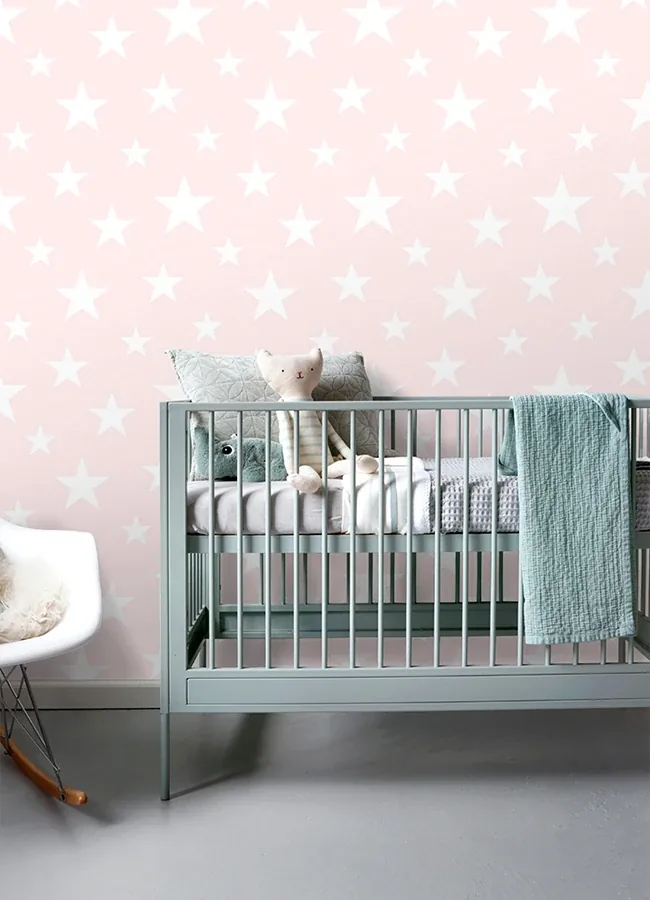 Brewster Home Fashions Amira Pink Stars Wallpaper | Wallpaper Twins Brewster Home Fashions Amira Pink Stars Wallpaper - SKU 4060-138931