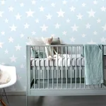 Brewster Home Fashions Amira Sky Blue Stars Wallpaper - SKU 4060-138932