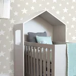 Brewster Home Fashions Amira Taupe Stars Wallpaper - SKU 4060-128866