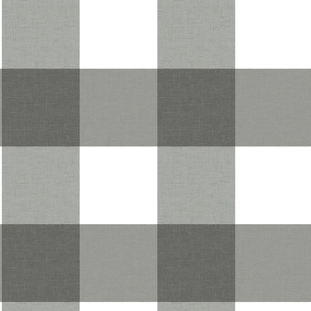 3123-12532 | Amos Charcoal Gingham Wallpaper