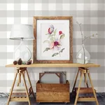 Brewster Home Fashions Amos Light Grey Gingham Wallpaper | Wallpaper Twins Brewster Home Fashions Amos Light Grey Gingham Wallpaper - SKU 3115-12531