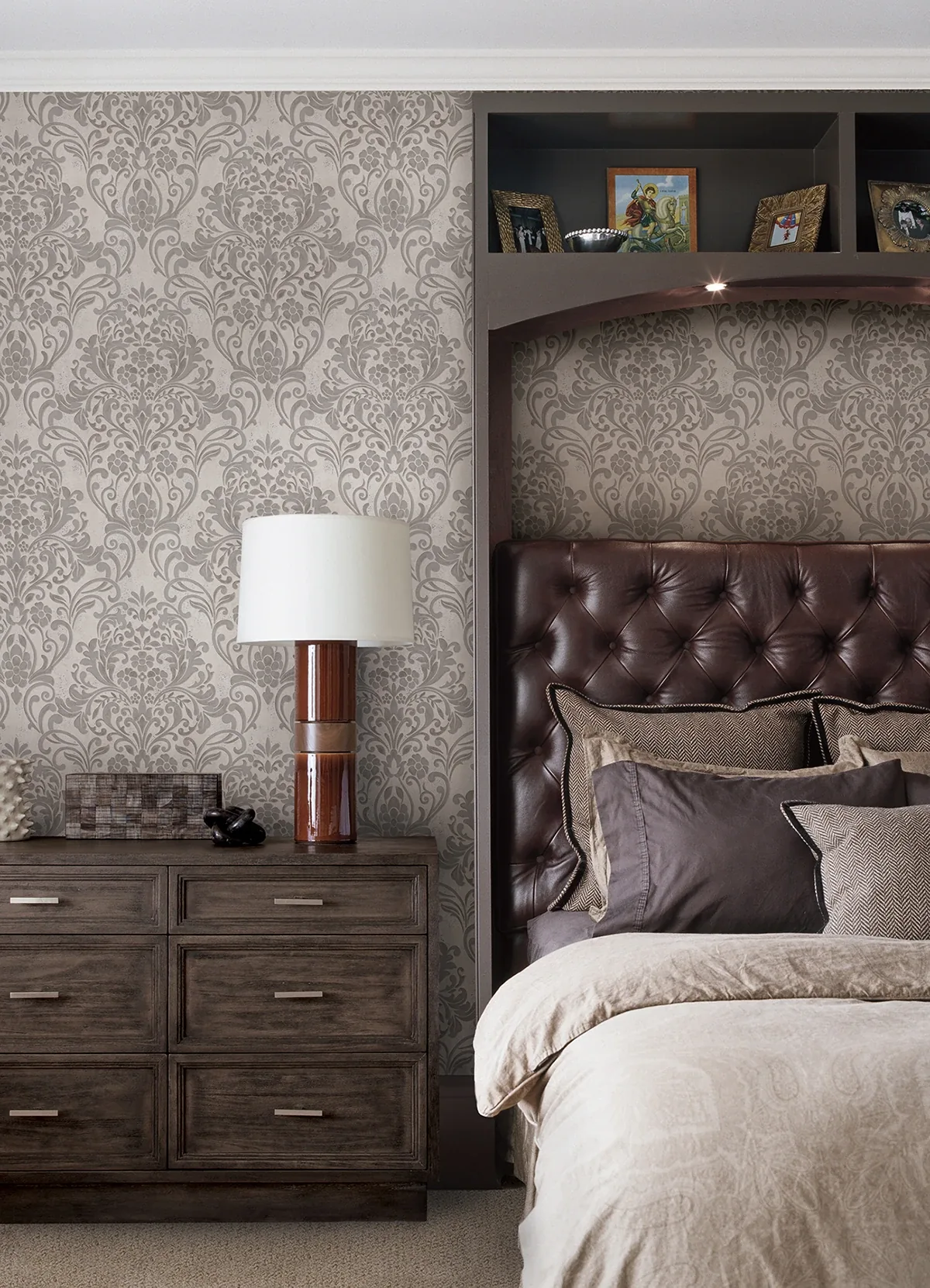 Brewster Home Fashions Anders Gold Damask Wallpaper | Wallpaper Twins Brewster Home Fashions Anders Gold Damask Wallpaper - SKU 4041-32603