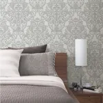 Brewster Home Fashions Anders Silver Damask Wallpaper | Wallpaper Twins Brewster Home Fashions Anders Silver Damask Wallpaper - SKU 4041-32602