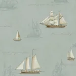 Brewster Home Fashions Andrew Seafoam Sailboat Wallpaper | Wallpaper Twins Brewster Home Fashions Andrew Seafoam Sailboat Wallpaper - SKU 4041-01704