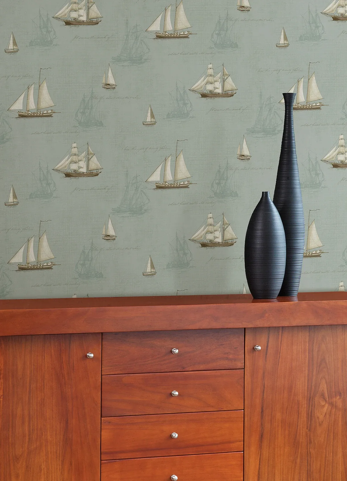 Brewster Home Fashions Andrew Seafoam Sailboat Wallpaper | Wallpaper Twins Brewster Home Fashions Andrew Seafoam Sailboat Wallpaper - SKU 4041-01704