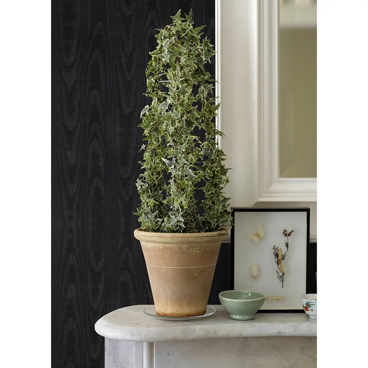 Brewster Home Fashions Angelina Black Moire Wallpaper - SKU 4058-24819