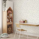 Brewster Home Fashions Animal Spots Black Polka Dot Wallpaper | Wallpaper Twins Brewster Home Fashions Animal Spots Black Polka Dot Wallpaper - SKU 4203-27542