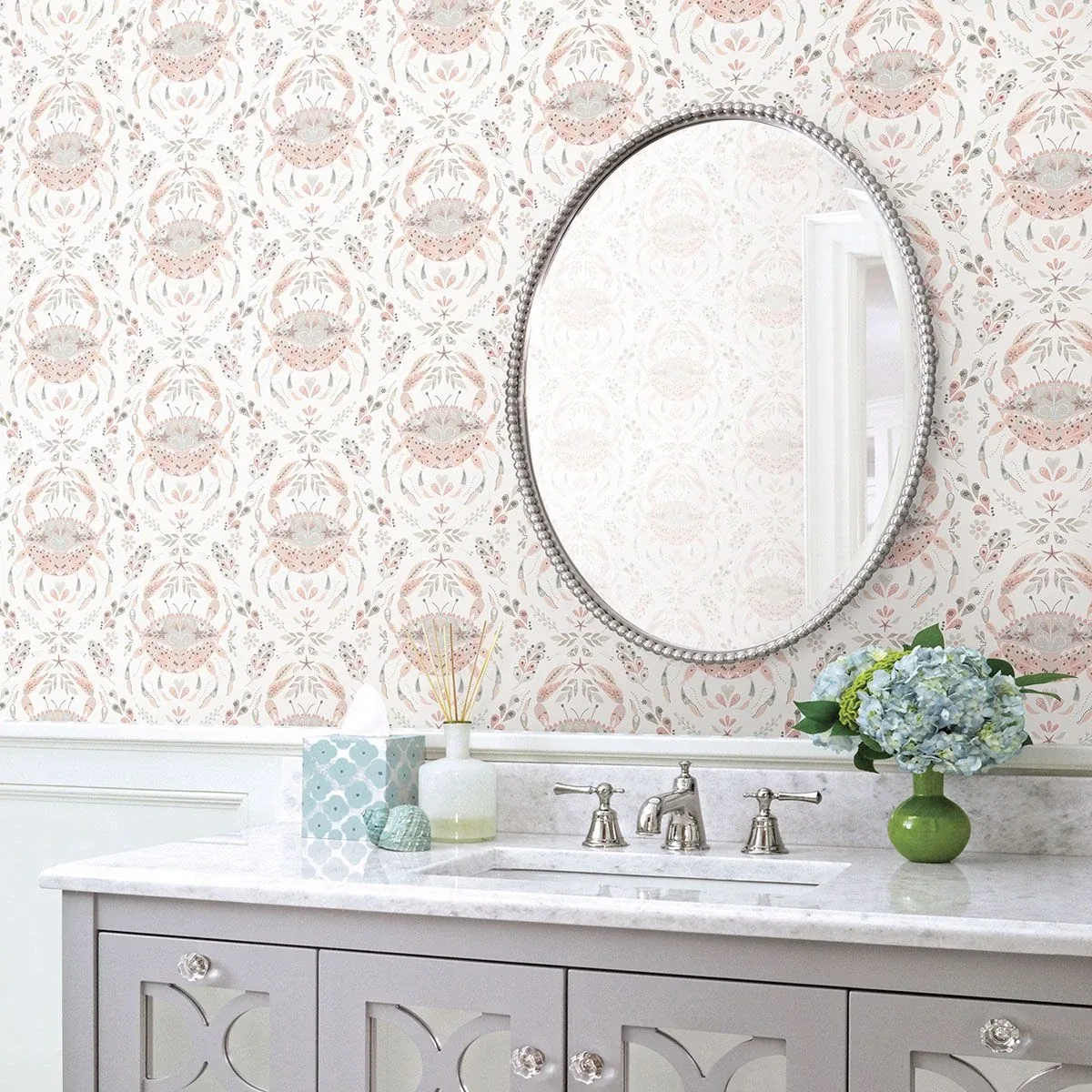Brewster Home Fashions Annapolis Coral Crustation Wallpaper | Wallpaper Twins Brewster Home Fashions Annapolis Coral Crustation Wallpaper - SKU 3120-13641