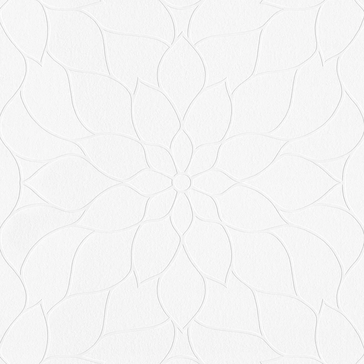 Brewster Home Fashions Anselm White Floral Bloom Paintable Wallpaper - SKU 4000-9507-10