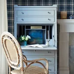 Brewster Home Fashions Antoine Dark Blue Flannel Wallpaper | Wallpaper Twins Brewster Home Fashions Antoine Dark Blue Flannel Wallpaper - SKU 4072-70019