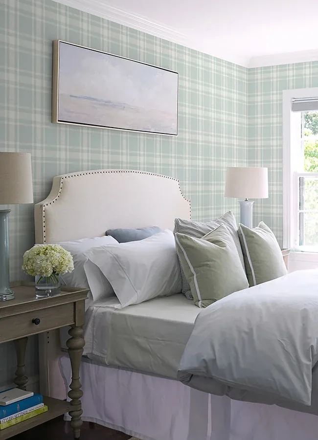 Brewster Home Fashions Antoine Light Blue Flannel Wallpaper | Wallpaper Twins Brewster Home Fashions Antoine Light Blue Flannel Wallpaper - SKU 4072-70016