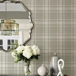 Brewster Home Fashions Antoine Taupe Flannel Wallpaper | Wallpaper Twins Brewster Home Fashions Antoine Taupe Flannel Wallpaper - SKU 4072-70018