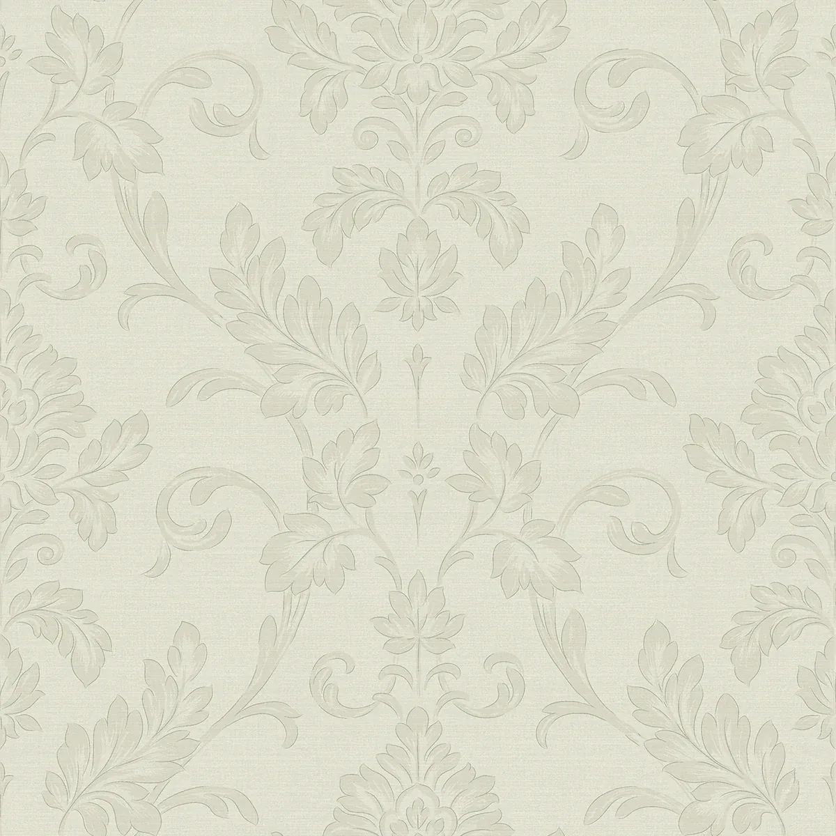 4058-21786 | Antonella Silver Scroll Wallpaper