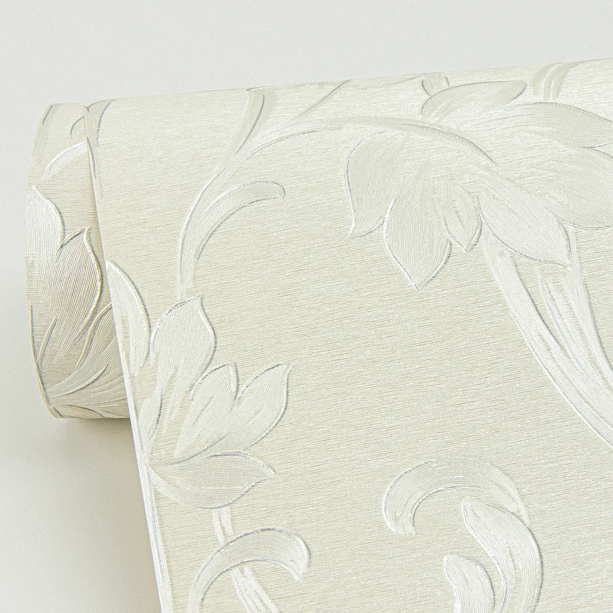 Brewster Home Fashions Antonella Silver Scroll Wallpaper | Wallpaper Twins Brewster Home Fashions Antonella Silver Scroll Wallpaper - SKU 4058-21786