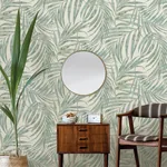 Brewster Home Fashions Anzu Green Frond Wallpaper | Wallpaper Twins Brewster Home Fashions Anzu Green Frond Wallpaper - SKU 4035-617443
