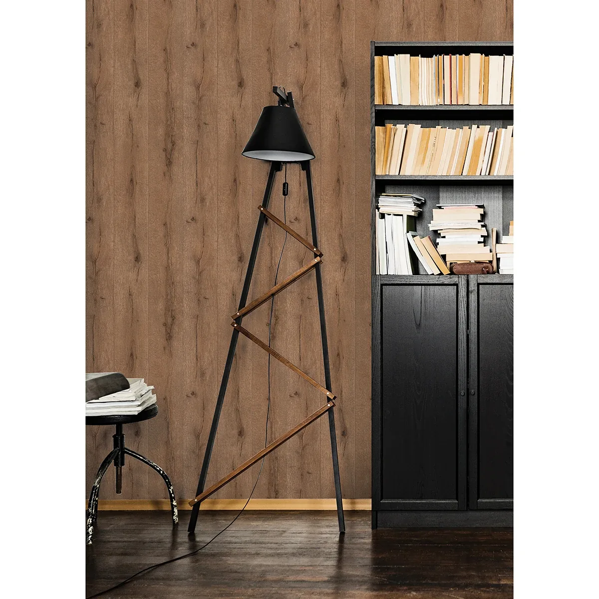 Brewster Home Fashions Appalacian Brown Wood Planks Wallpaper - SKU 4015-514445