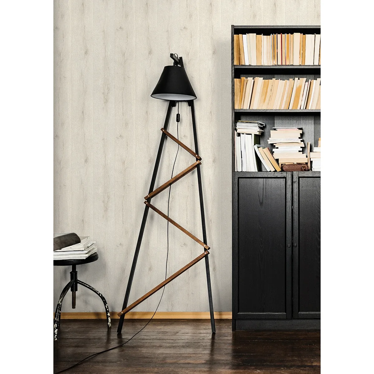 Brewster Home Fashions Appalacian Cream Wood Planks Wallpaper - SKU 4015-514407