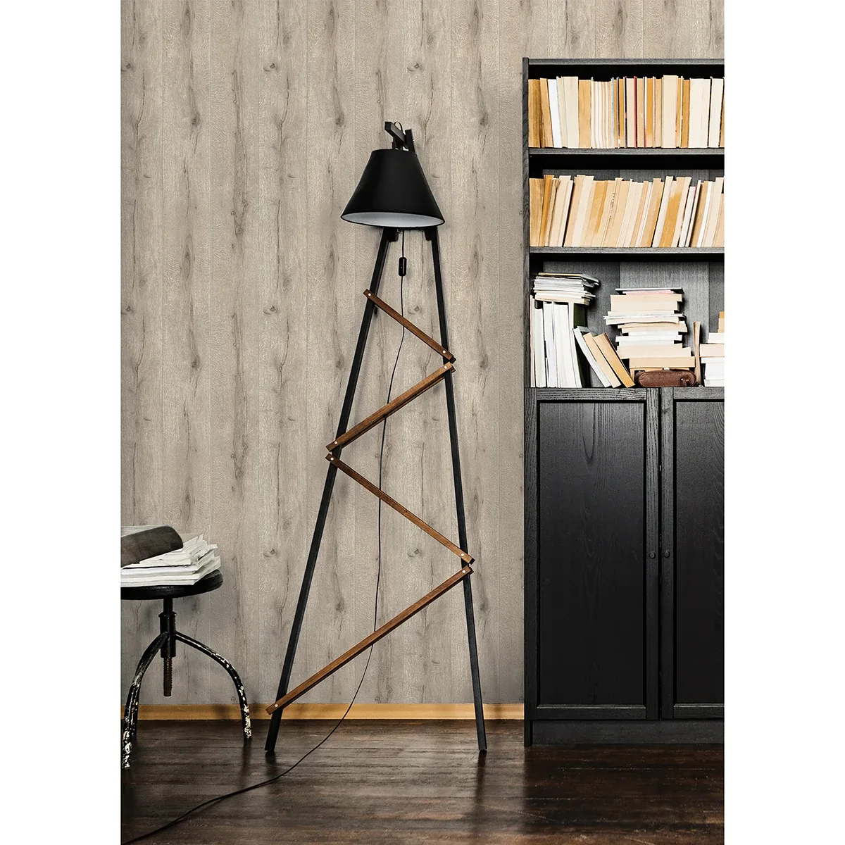 Brewster Home Fashions Appalacian Taupe Wood Planks Wallpaper - SKU 4015-514483