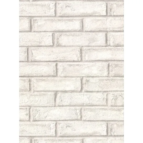 2921-50110 | Appleton Off White Faux Weathered Brick Wallpaper