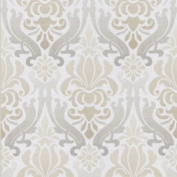 Brewster Home Fashions Aquitaine Taupe Nouveau Damask Wallpaper - SKU 295-66542