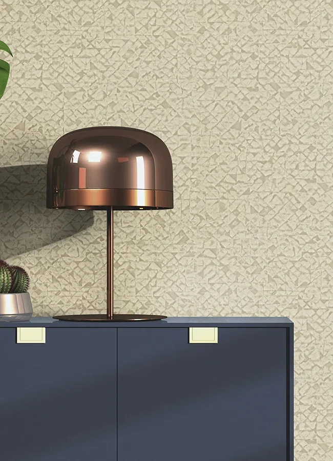 Brewster Home Fashions Arbus Beige Geo Wallpaper - SKU 2980-704341