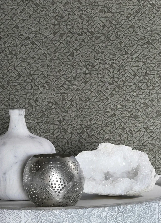 Brewster Home Fashions Arbus Black Geo Wallpaper | Wallpaper Twins Brewster Home Fashions Arbus Black Geo Wallpaper - SKU 2980-704358