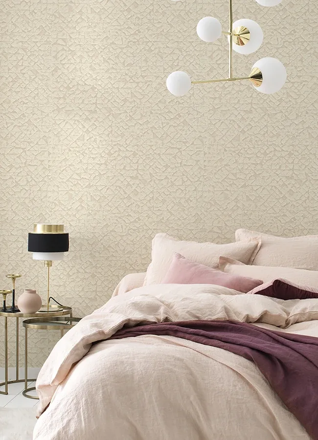 Brewster Home Fashions Arbus Cream Geo Wallpaper | Wallpaper Twins Brewster Home Fashions Arbus Cream Geo Wallpaper - SKU 2980-704334