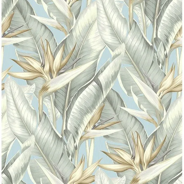 PS40202 | Arcadia Blueberry Banana Leaf Wallpaper